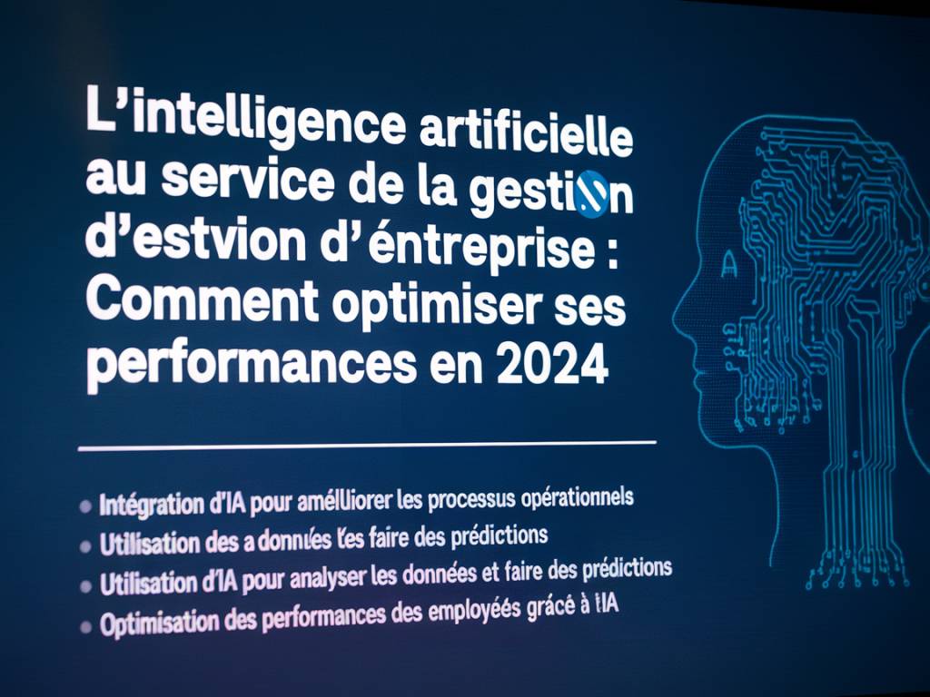 L’intelligence artificielle au service de la gestion d’entreprise : comment optimiser ses performances en 2024